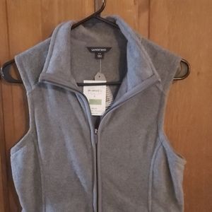 Womens grey fleece vest